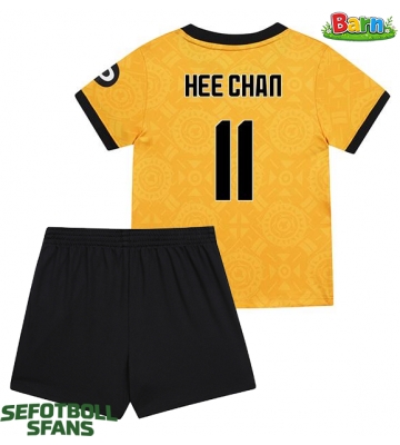 Wolves Hee-chan Hwang #11 Hemmaställ Barn 2025-26 Kortärmad (+ Korta byxor)